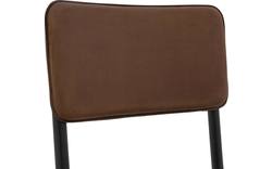Goossens eetkamerstoel chaplin bruin leer - 8190780-02