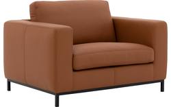 Goossens excellent loveseat massimo bruin leer - 8190944-02