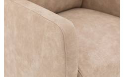Goossens eetkamerstoel leen beige microvezel - 8190995-02