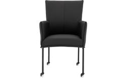 Goossens eetkamerstoel funk zwart leer - 8191000-02