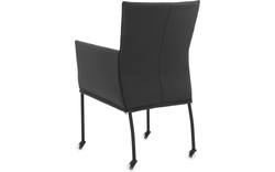 Goossens eetkamerstoel funk zwart leer - 8191000-05