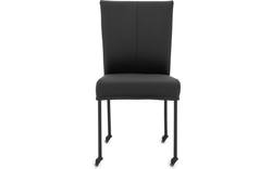 Goossens eetkamerstoel funk zwart leer - 8191001-02