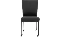 Goossens eetkamerstoel funk zwart leer - 8191001-02