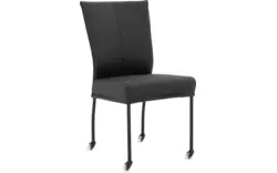Goossens eetkamerstoel funk zwart leer - 8191001-02