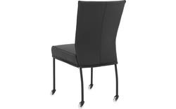 Goossens eetkamerstoel funk zwart leer - 8191001-03