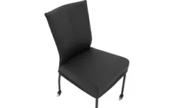 Goossens eetkamerstoel funk zwart leer - 8191001-02