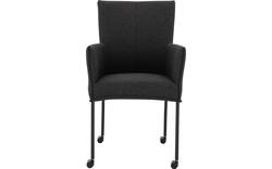 Goossens eetkamerstoel funk grijs stof - 8191002-02