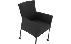 Goossens eetkamerstoel funk grijs stof - 8191002-02