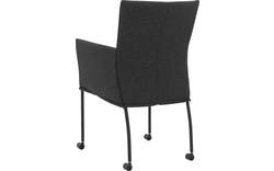 Goossens eetkamerstoel funk grijs stof - 8191002-05