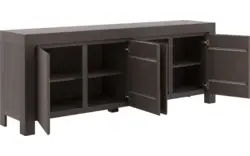 Goossens dressoir clear donker bruin eiken - 8191056-01