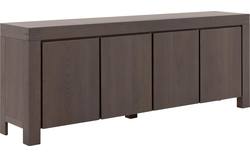 Goossens dressoir clear donker bruin eiken - 8191056-01