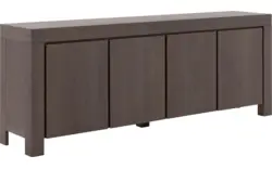 Goossens dressoir clear donker bruin eiken - 8191056-01
