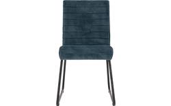 Goossens eetkamerstoel dax blauw stof - 8191159-02