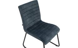 Goossens eetkamerstoel dax blauw stof - 8191159-02