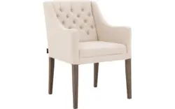 Goossens eetkamerstoel pearl wit stof - 8191166-02