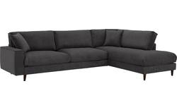 Goossens hoekbank jonas grijs stof - 8191185-1456-02