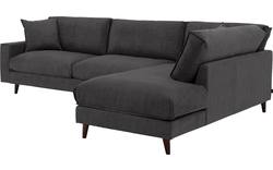 Goossens hoekbank jonas grijs stof - 8191185-1456-01