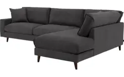 Goossens hoekbank jonas grijs stof - 8191185-1456-01