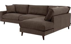 Goossens hoekbank jonas grijs stof - 8191185-1458-01