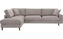 Goossens hoekbank jonas beige stof - 8191185-1459-01-gespiegeld
