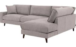 Goossens hoekbank jonas beige stof - 8191185-1459-01