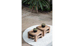 Goossens hoektafel roots grijs eiken - 8130684-01