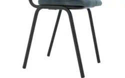 Goossens eetkamerstoel chaplin blauw stof - 8191697-02