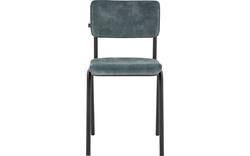Goossens eetkamerstoel chaplin grijs stof - 8191698-02