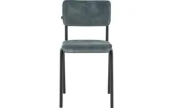 Goossens eetkamerstoel chaplin grijs stof - 8191698-02