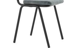 Goossens eetkamerstoel chaplin grijs stof - 8191698-02