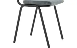 Goossens eetkamerstoel chaplin grijs stof - 8191698-02