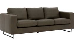 Goossens excellent zitbank jovani groen leer - 8192113-02