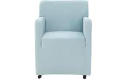 Goossens eetkamerstoel montana blauw stof - 8192119-02