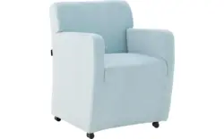 Goossens eetkamerstoel montana blauw stof - 8192119-02