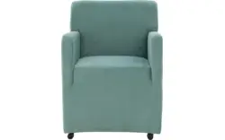 Goossens eetkamerstoel montana groen stof - 8192120-02