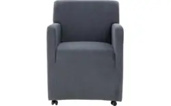Goossens eetkamerstoel montana blauw stof - 8192121-02