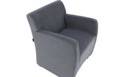 Goossens eetkamerstoel montana blauw stof - 8192121-02