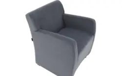Goossens eetkamerstoel montana blauw stof - 8192121-02
