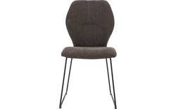Goossens eetkamerstoel hera bruin stof - 8193202-02