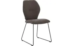 Goossens eetkamerstoel hera bruin stof - 8193202-02