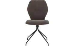 Goossens eetkamerstoel hera bruin stof - 8193203-02