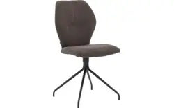 Goossens eetkamerstoel hera bruin stof - 8193203-02
