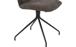 Goossens eetkamerstoel hera bruin stof - 8193203-02