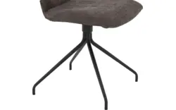 Goossens eetkamerstoel hera bruin stof - 8193203-02