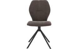 Goossens eetkamerstoel hera bruin stof - 8193204-01
