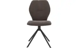 Goossens eetkamerstoel hera bruin stof - 8193204-01