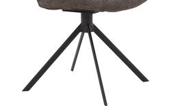 Goossens eetkamerstoel hera bruin stof - 8193204-01