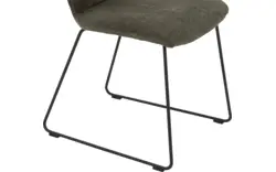 Goossens eetkamerstoel hera groen stof - 8193205-02