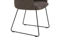 Goossens eetkamerstoel hera bruin stof - 8193217-02