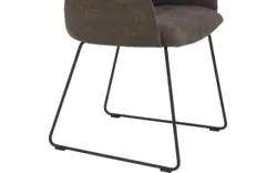 Goossens eetkamerstoel hera bruin stof - 8193217-02
